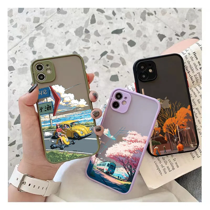 Japan Anime Scenery Case For iPhone 13 12 11 14 Pro Max XR XS X 7 8 14 Plus SE20 Mini Luxury Silicone Bumper Clear Hard PC Cover
Japan Anime Scenery Case For iPhone 13 12 11 14 Pro Max XR XS X 7 8 14 Plus SE20 Mini Luxury Silicone Bumper Clear Hard PC Cover