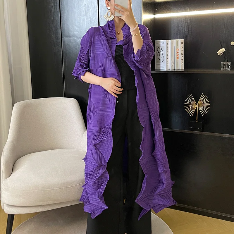 Miyake Pleated Lace Up Outerwear 2024 Autumn New Long Random Pleated Scarf Outerwear Appears Slim and Fashionable Women's Wear
Miyake Pleated Lace Up Outerwear 2024 Autumn New Long Random Pleated Scarf Outerwear Appears Slim and Fashionable Women's Wear