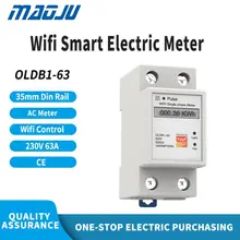 Free Shipping Single Phase Electirc Meter LCD Display Wifi Remote Control 230V 63A Power Value Meter
Free Shipping Single Phase Electirc Meter LCD Display Wifi Remote Control 230V 63A Power Value Meter