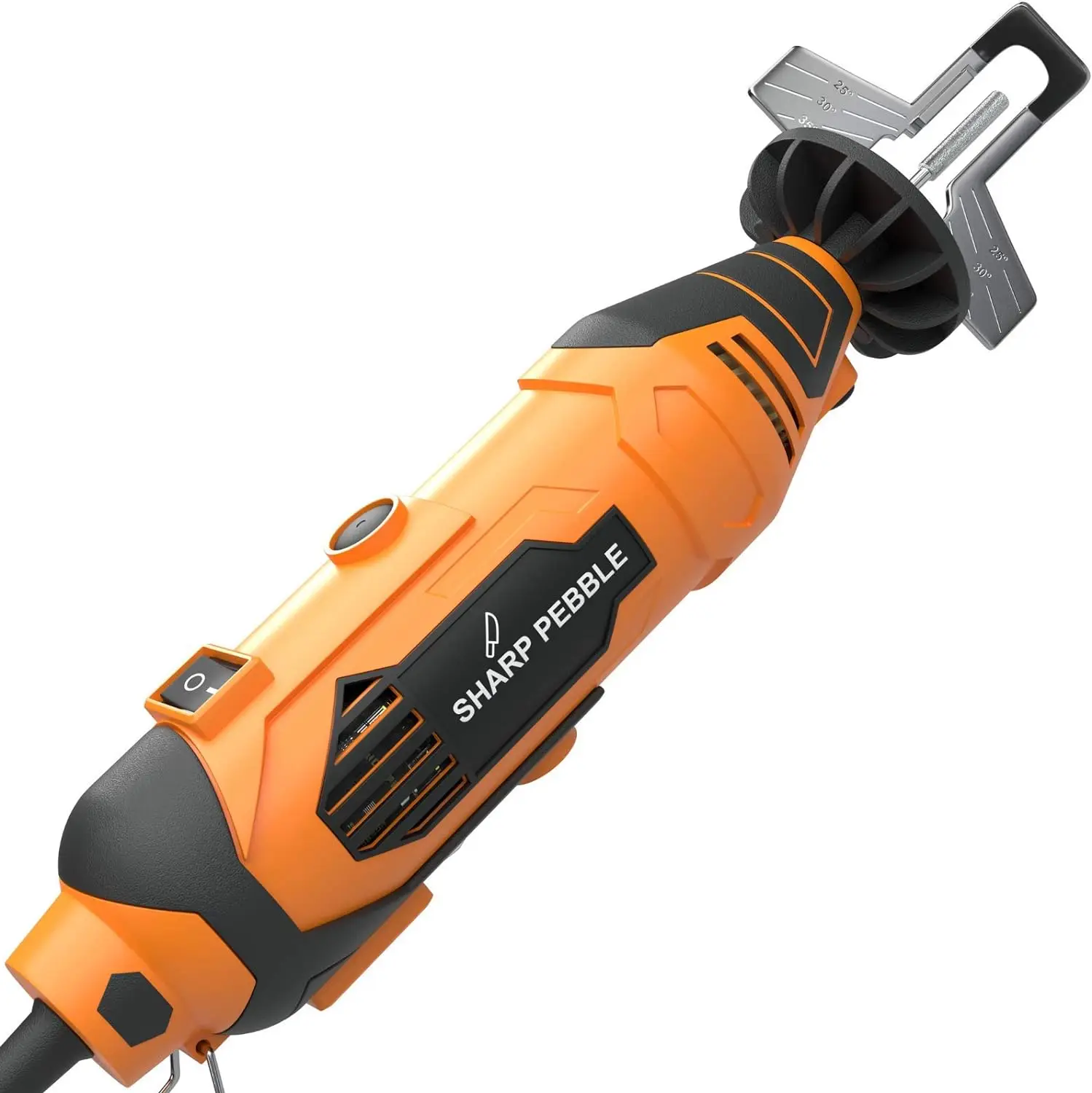 Sharp Pebble Electric Chainsaw Sharpener Kit - Comes w/ Chain Saw Sharpener Tool, 4 File Size Diamond Sharpening Wheels
Sharp Pebble Electric Chainsaw Sharpener Kit - Comes w/ Chain Saw Sharpener Tool, 4 File Size Diamond Sharpening Wheels