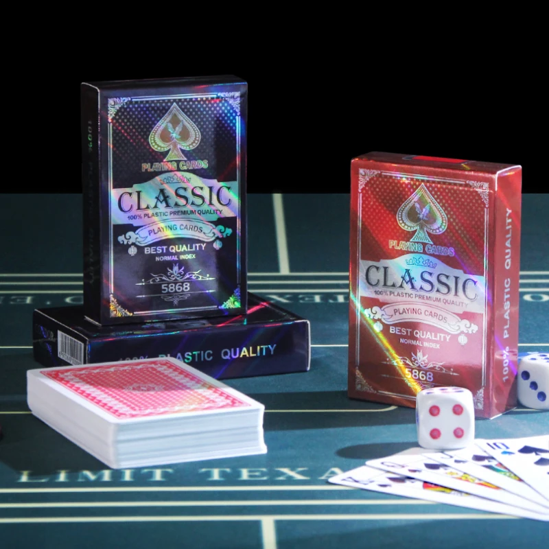 

Игральные карты CONDOR, ПВХ игральные карты, высококачественные водонепроницаемые пластиковые покерные карты для казино, клубов, прочные игральные карты