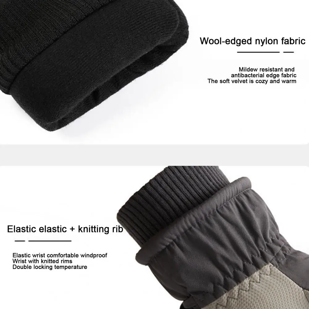 Warm Winter Gloves Thick Plush Gloves Unisex Winter Cycling Gloves with Anti-slip Design Waterproof Windproof for Skiing
Warm Winter Gloves Thick Plush Gloves Unisex Winter Cycling Gloves with Anti-slip Design Waterproof Windproof for Skiing