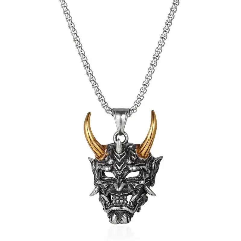 Evil Skull Head Necklace Gothic Evil Horn Skull Pendant Necklace Unisex Halloween Hell Devil Pendant
Evil Skull Head Necklace Gothic Evil Horn Skull Pendant Necklace Unisex Halloween Hell Devil Pendant