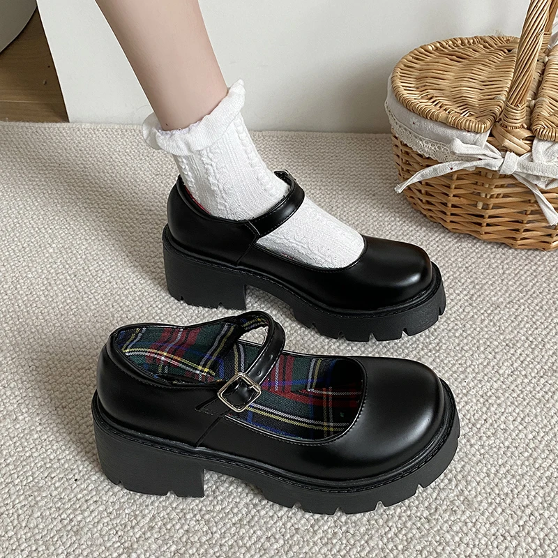 2023 New Platform Heels Mary Jane Shoes Simple Shoes Solid Color Platform Shoes Student College Sweet Heel Women's Single Shoes
2023 New Platform Heels Mary Jane Shoes Simple Shoes Solid Color Platform Shoes Student College Sweet Heel Women's Single Shoes