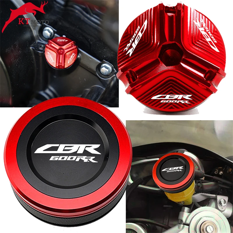 For HONDA CBR600RR CBR 600RR 2007-2023 Motorcycle CNC Oil Filler Cap & Front Brake Fluid Reservoir Cover Master Cylinder Cap
For HONDA CBR600RR CBR 600RR 2007-2023 Motorcycle CNC Oil Filler Cap & Front Brake Fluid Reservoir Cover Master Cylinder Cap
