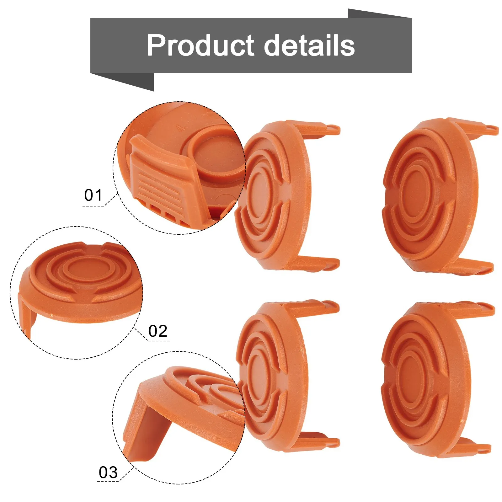 Practical Reliable Useful Brand New Durable High Quality Hot Sale Ideal Spool Cap Covers Orange String Trimmer
Practical Reliable Useful Brand New Durable High Quality Hot Sale Ideal Spool Cap Covers Orange String Trimmer