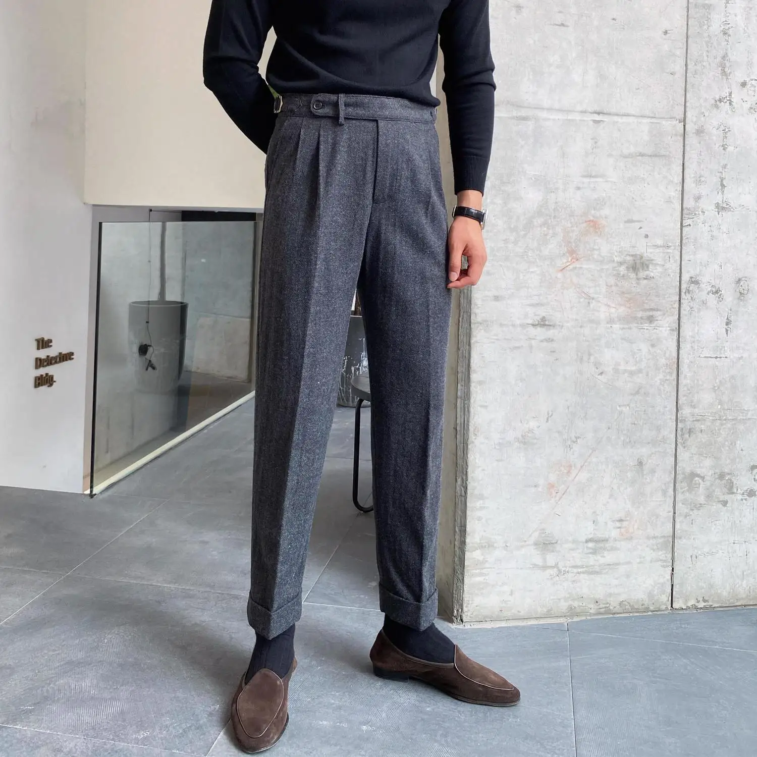 2023 Autumn Winter Men's New Business Casual Long Trousers Male High Waist Straight Pants Men Formal Social Suit Pants H319
2023 Autumn Winter Men's New Business Casual Long Trousers Male High Waist Straight Pants Men Formal Social Suit Pants H319
