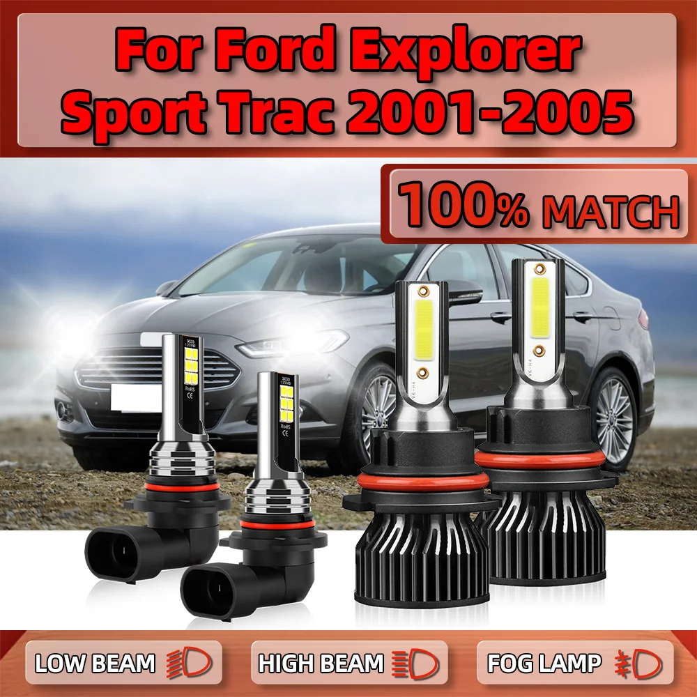 LED Headlights Bulbs 40000LM Canbus Car Headlamp 12V Fog Lamps 6000K For Ford Explorer Sport Trac 2001 2002 2003 2004 2005
LED Headlights Bulbs 40000LM Canbus Car Headlamp 12V Fog Lamps 6000K For Ford Explorer Sport Trac 2001 2002 2003 2004 2005
