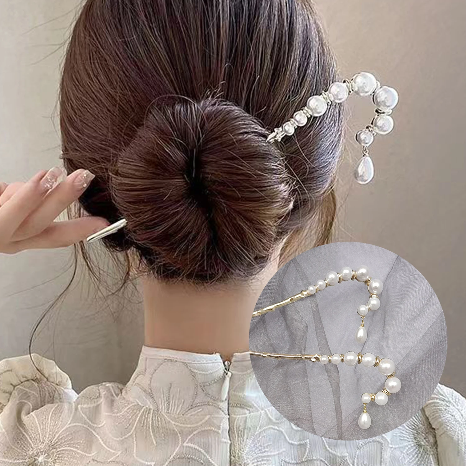 Vintage Hair Stick Chinese Style Hairpins Women Metal Pearls Hair Fork Hair Chopsticks Woman Girls Jewelry Accessories Gift 2023
Vintage Hair Stick Chinese Style Hairpins Women Metal Pearls Hair Fork Hair Chopsticks Woman Girls Jewelry Accessories Gift 2023
