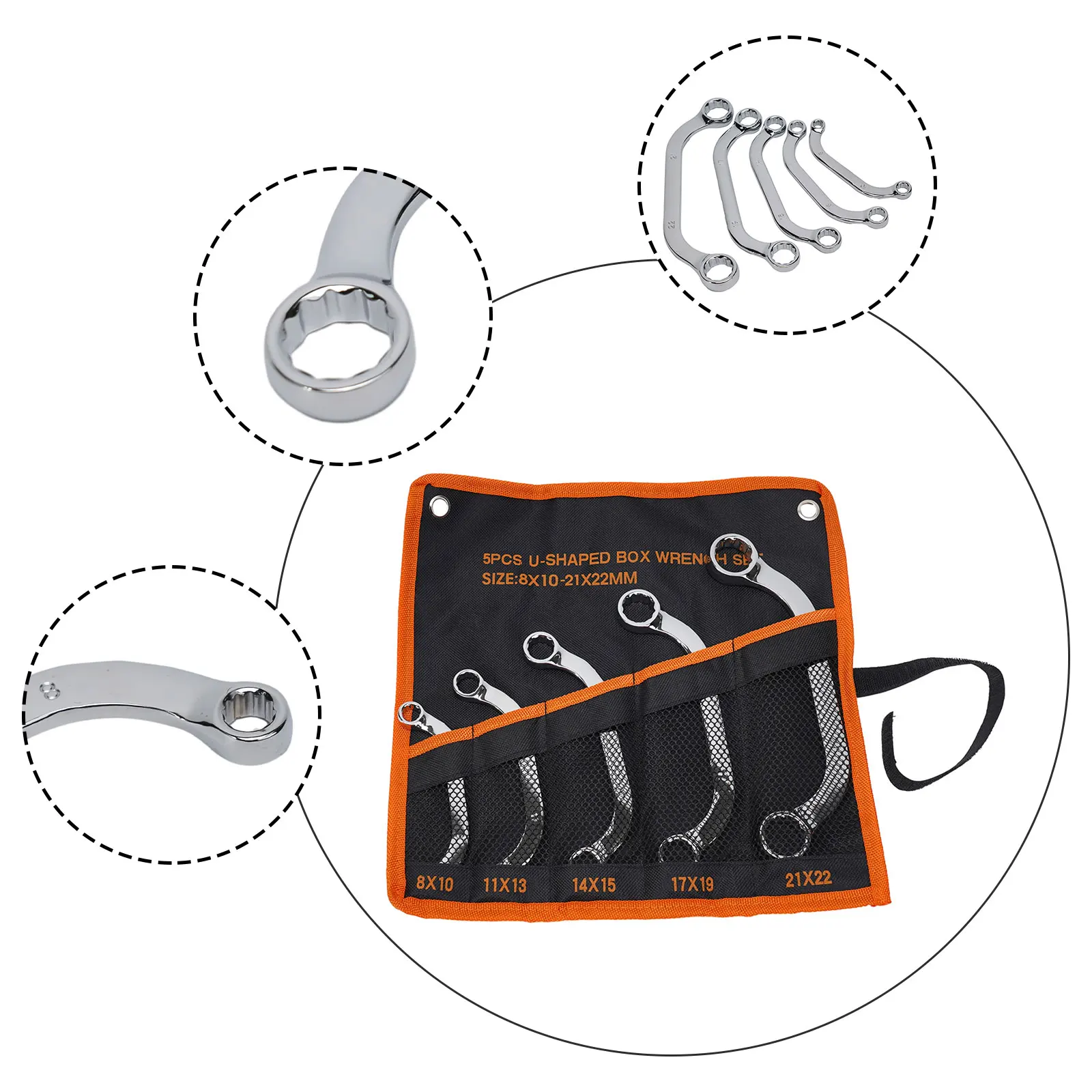 Brand New Durable High Quality Practical Wrench Accessories 8mm - 22mm Auto Repair Tool Ratchet Combination Set Set
Brand New Durable High Quality Practical Wrench Accessories 8mm - 22mm Auto Repair Tool Ratchet Combination Set Set