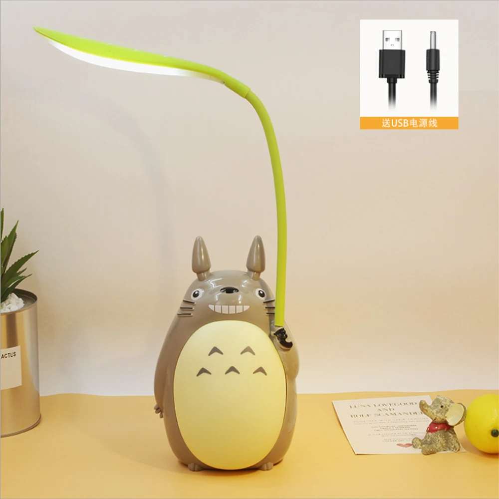 Anime Totoro with Green Leaf LED Night Light USB Charging Cute Animal Table Lamp Foldable Children's Gift Lamp
Anime Totoro with Green Leaf LED Night Light USB Charging Cute Animal Table Lamp Foldable Children's Gift Lamp