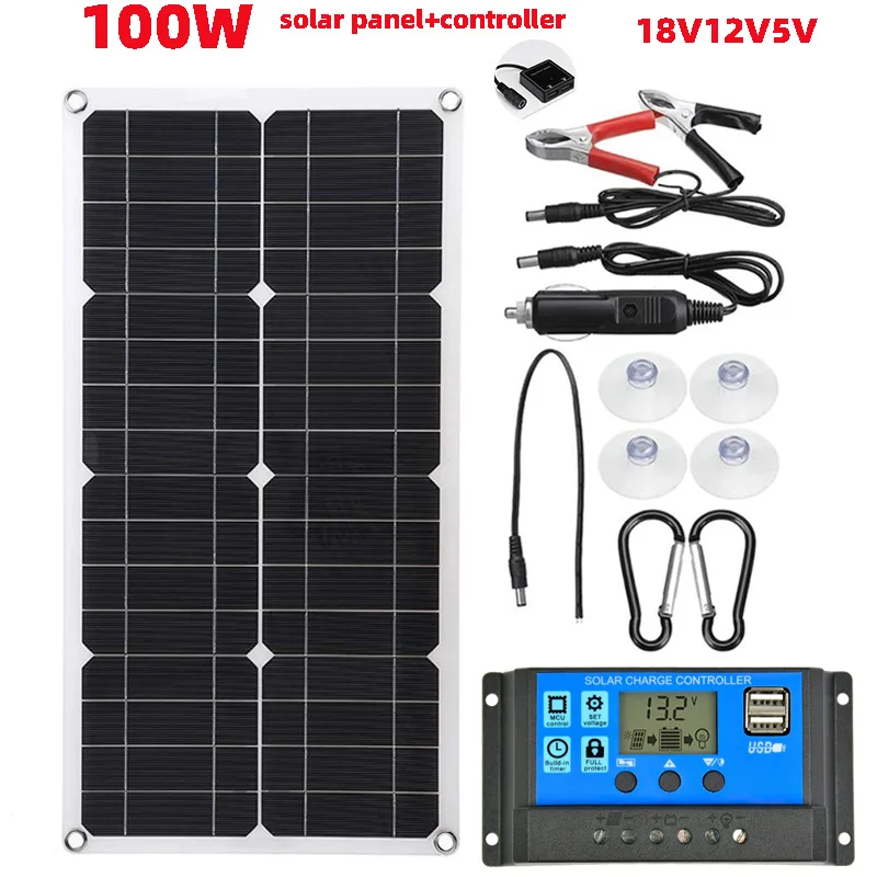 600W,18V Portable Solar Panel Power Bank, Solar Panel Kit 12V Controller Solar Plate For Home/Camping/RV/Car Fast Battery Charger 3 Mallzona S5bede8be92564147a778b9f1cede5a06e 600W,18V Portable Solar Panel Power Bank, Solar Panel Kit 12V Controller Solar Plate For Home/Camping/RV/Car Fast Battery Charger Mallzona