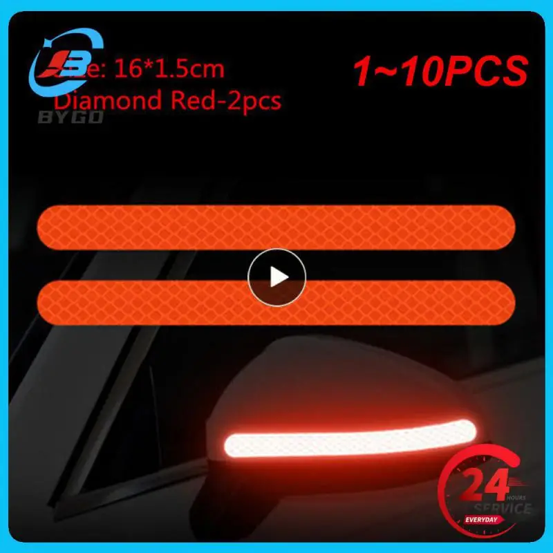 

Светоотражающая мотоциклетная лента, водонепроницаемая самоклеящаяся светоотражающая наклейка с заметным уровнем безопасности, для защиты от ультрафиолета, 1 ~ 10 шт.