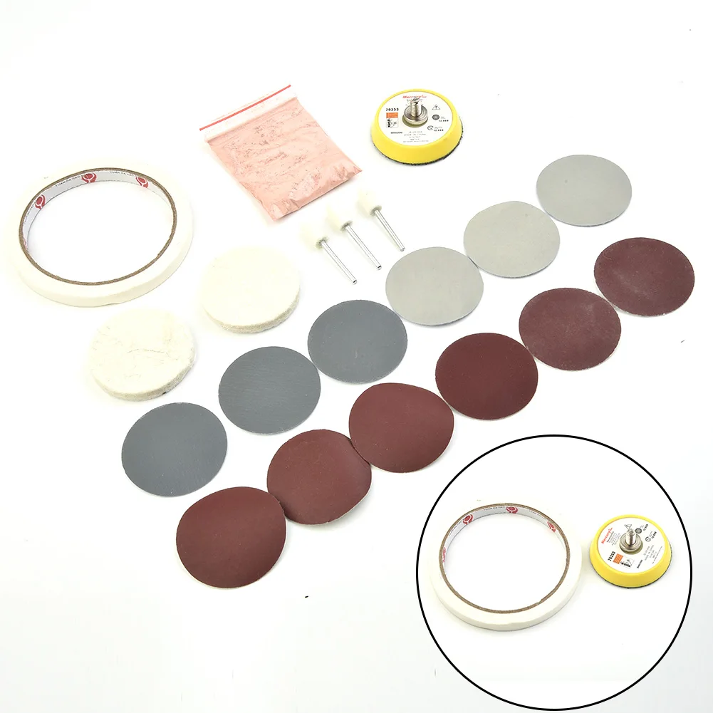 Grits Polishing Pad Masking Tape Powder Kit Set 20pcs Set Watch Glass Cleaning Scratch 47mm*12mm Sanding paper
Grits Polishing Pad Masking Tape Powder Kit Set 20pcs Set Watch Glass Cleaning Scratch 47mm*12mm Sanding paper