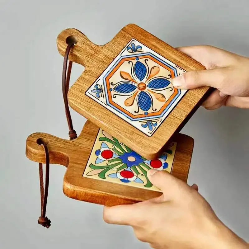 Wood Tiles Pot Mat Anti-Scalding Plate Drink Coasters Wooden Trivet Frame Hot Tea Pots&Pans Pad Holders Home Creative Non-slip
Wood Tiles Pot Mat Anti-Scalding Plate Drink Coasters Wooden Trivet Frame Hot Tea Pots&Pans Pad Holders Home Creative Non-slip