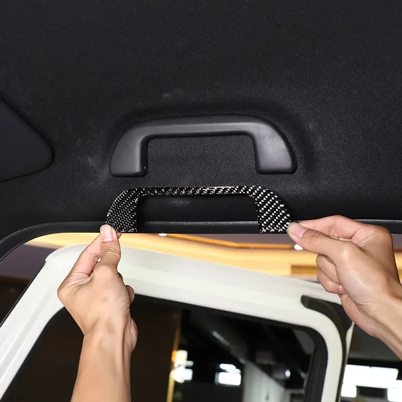 For Honda N-BOX JF3 JF4 2017 2018 2019 2020 2021 Soft Carbon Fiber Car Roof Handle Trim Cover Sticker Car Accessories 
For Honda N-BOX JF3 JF4 2017 2018 2019 2020 2021 Soft Carbon Fiber Car Roof Handle Trim Cover Sticker Car Accessories