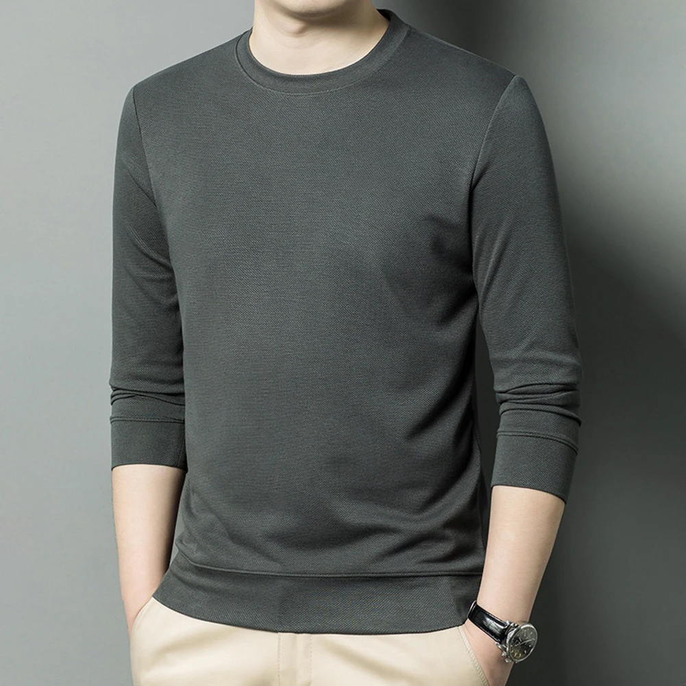 New Men Autumn Solid Color Pullover O Neck Long Sleeve Sweateshirt Casual Loose Top Mens Slim Comfortable Underlay Sweater
New Men Autumn Solid Color Pullover O Neck Long Sleeve Sweateshirt Casual Loose Top Mens Slim Comfortable Underlay Sweater