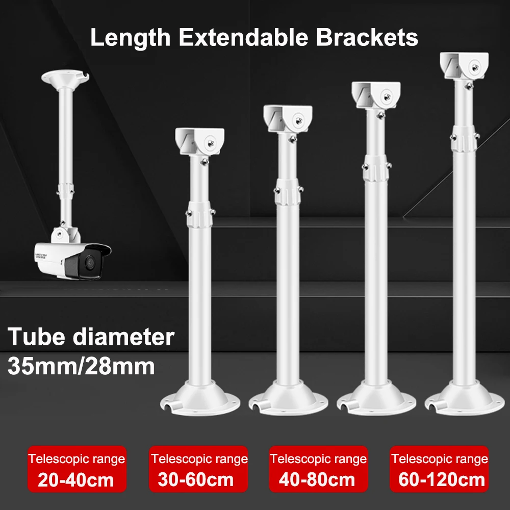 

Extendable 20-40cm 30-60cm 40-80cm 60-120cm Lifting Stand Ceiling Mount Camera Projector Telescopic Bracket Dia 35/28mm