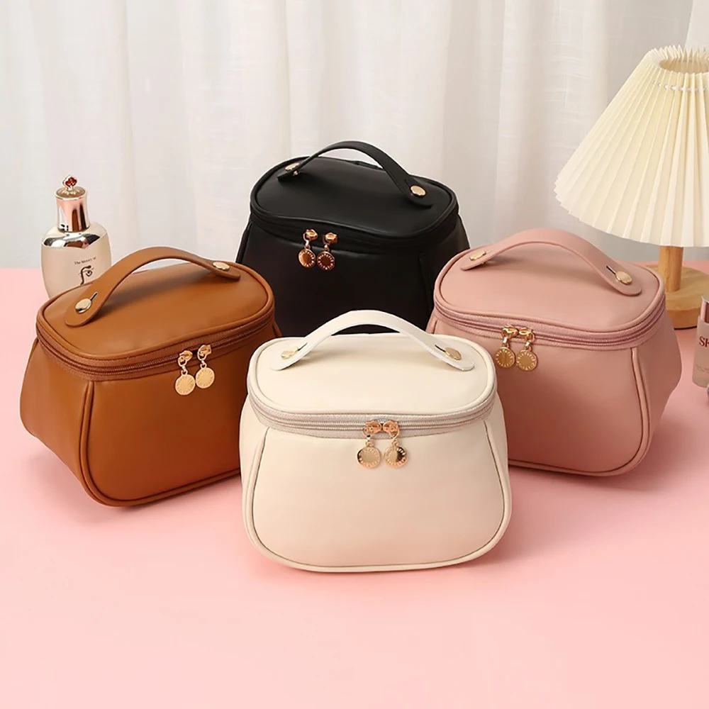 Large-capacity Makeup Bag PU Leather Portable Travel Wash Cosmetic Bag Toiletries Organizer Female Storage Handheld Box 2023 New
Large-capacity Makeup Bag PU Leather Portable Travel Wash Cosmetic Bag Toiletries Organizer Female Storage Handheld Box 2023 New