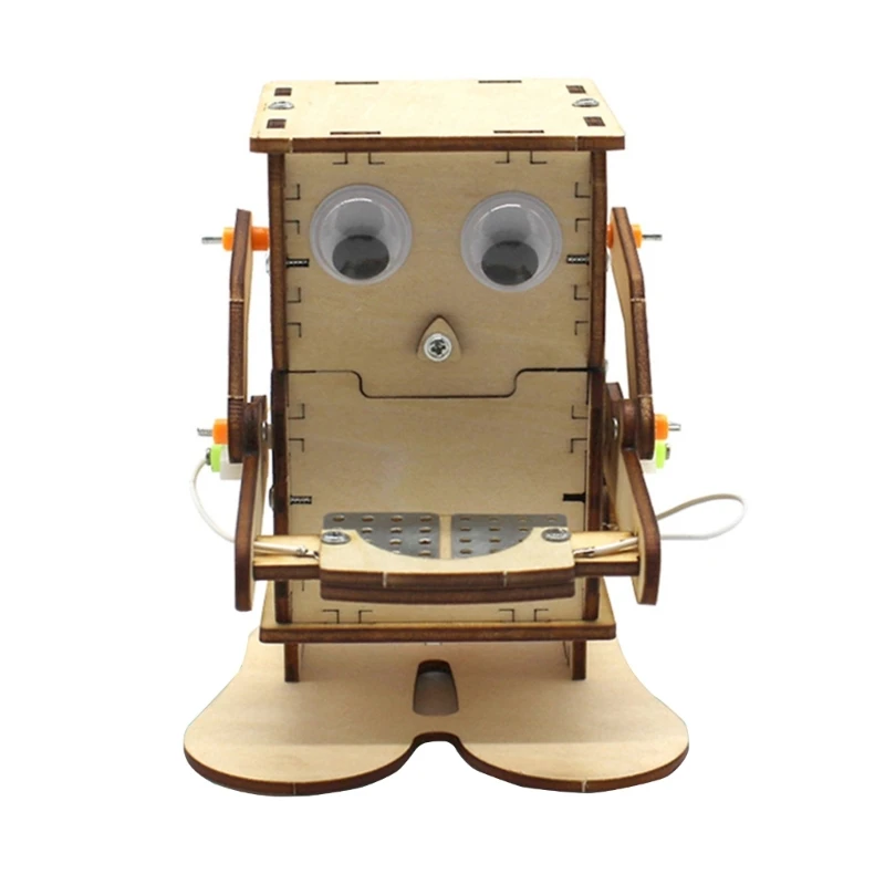 Механическая модель Diy ремесла робот съесть монеты банк Stem проект для ребенка STEM образовательное здание Diy Stem Robot QX2D
Механическая модель Diy ремесла робот съесть монеты банк Stem проект для ребенка STEM образовательное здание Diy Stem Robot QX2D