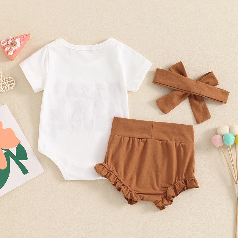 Newborn Baby Girl Clothes Mamas Girl Embroidery Romper Bodysuit Ruffle Shorts Headband Summer Clothes 0-18M
Newborn Baby Girl Clothes Mamas Girl Embroidery Romper Bodysuit Ruffle Shorts Headband Summer Clothes 0-18M