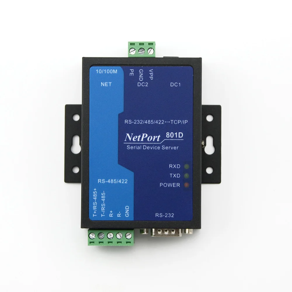 Промышленный последовательный сервер MODBUS шлюз RS485/422/232 модуль Ethernet NP801D
Промышленный последовательный сервер MODBUS шлюз RS485/422/232 модуль Ethernet NP801D