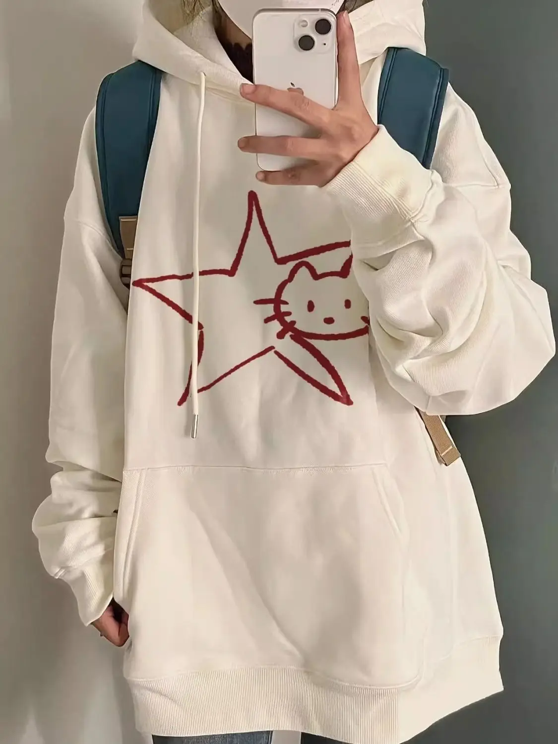 Japanese fun cat print hooded sweatshirt for men and women lazy style autumn and winter loose simple style couple niche jacket
Japanese fun cat print hooded sweatshirt for men and women lazy style autumn and winter loose simple style couple niche jacket