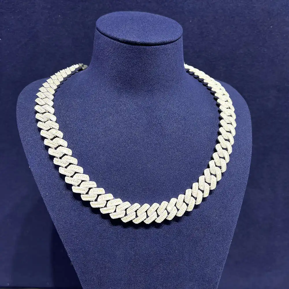 Wholesale Factory Direct 10mm 12mm 14mm Moissanite Cuban Chain Necklace Hip Hop Style Vvs Diamond 925 Silver Cuban Link Bracelet
Wholesale Factory Direct 10mm 12mm 14mm Moissanite Cuban Chain Necklace Hip Hop Style Vvs Diamond 925 Silver Cuban Link Bracelet