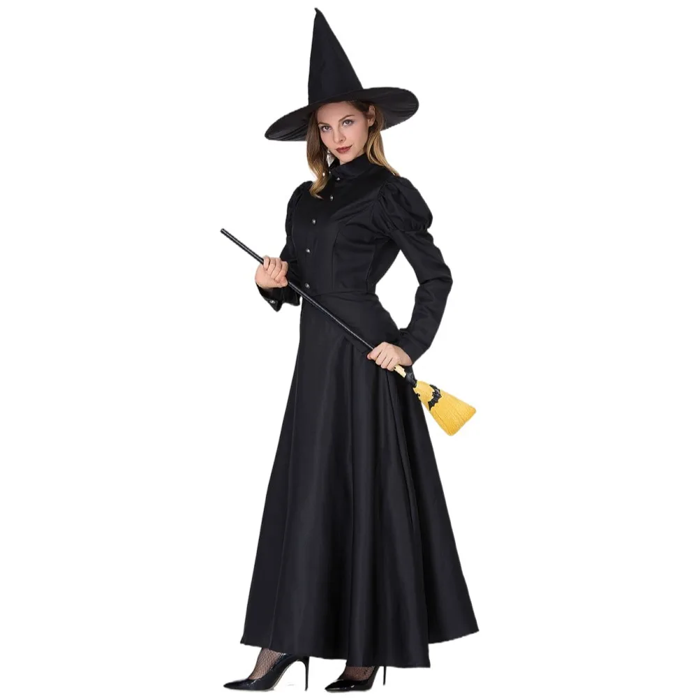 Halloween Witch Costumes for Women Black Women's Wicked Witch Costume Witch Dress Classic Adult Cosplay Party Stage Show
Halloween Witch Costumes for Women Black Women's Wicked Witch Costume Witch Dress Classic Adult Cosplay Party Stage Show