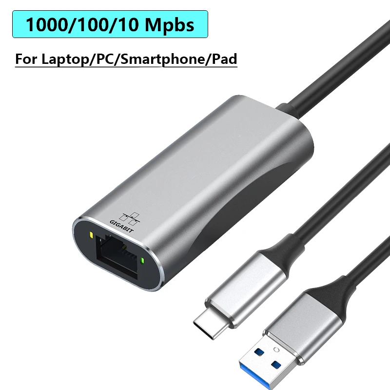 Адаптер USB C USB к Ethernet, переходник RJ45 к USB C Thunderbolt 3/Type-C Gigabit Ethernet LAN для MacBook, ПК, ноутбука, смартфона
Адаптер USB C USB к Ethernet, переходник RJ45 к USB C Thunderbolt 3/Type-C Gigabit Ethernet LAN для MacBook, ПК, ноутбука, смартфона