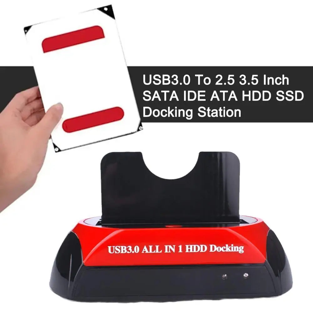 

1 Pcs USB 3.0 Hard Drive Base USB 3.0 To IDE&SATA Hard Drive Base Computer Desktop Chassis Mobile Hard Drive Case Double Slot