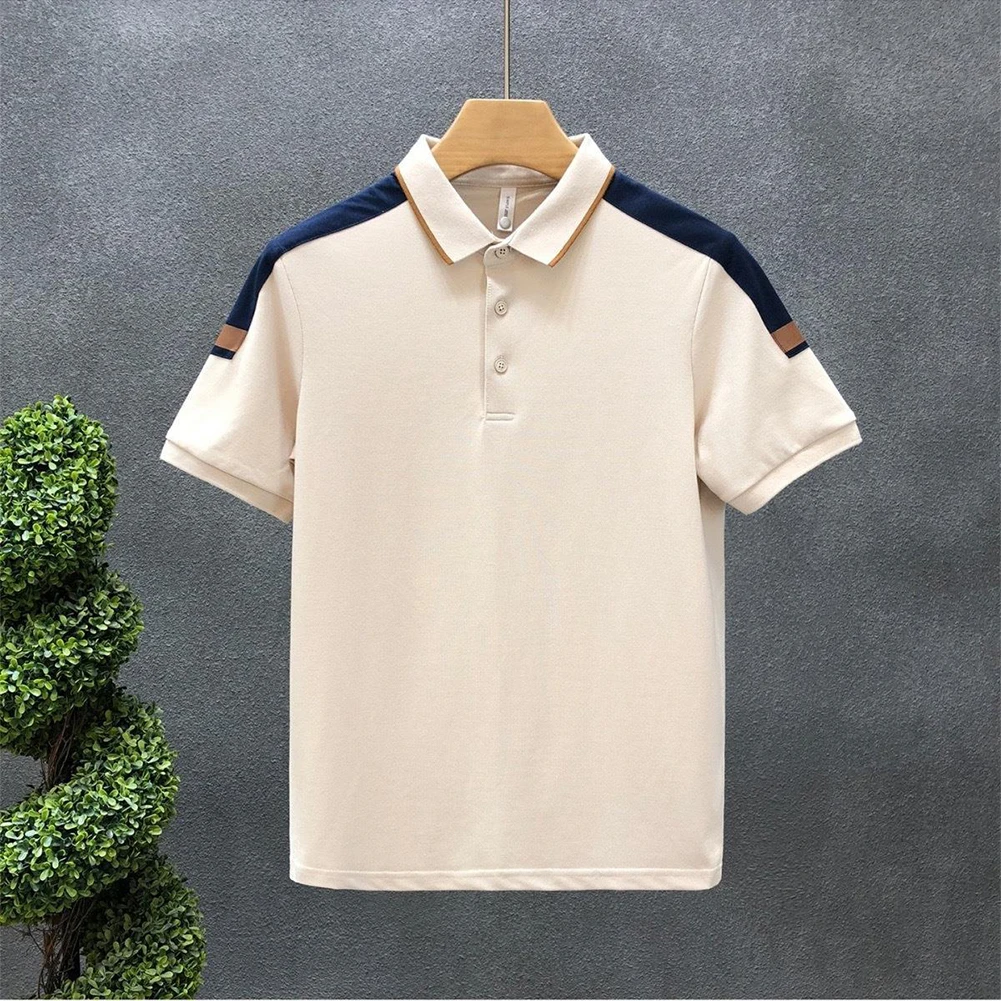 Top Men Shirt Breathable Color Block Korean Style Short Sleeve Simple Summer Youth Popular Top Holiday Fashion
Top Men Shirt Breathable Color Block Korean Style Short Sleeve Simple Summer Youth Popular Top Holiday Fashion