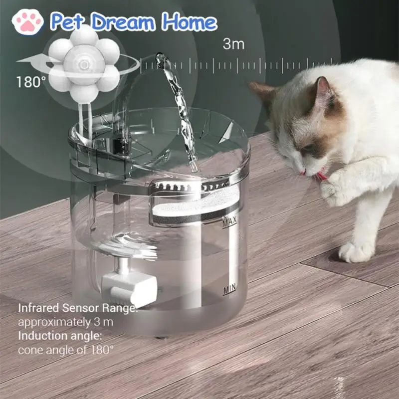 Cat Water Fountain Automatic Pet Water Dispenser Pet Smart Drinker For Cats Auto Sensor Cat Drinking Fountain Accessories
Cat Water Fountain Automatic Pet Water Dispenser Pet Smart Drinker For Cats Auto Sensor Cat Drinking Fountain Accessories