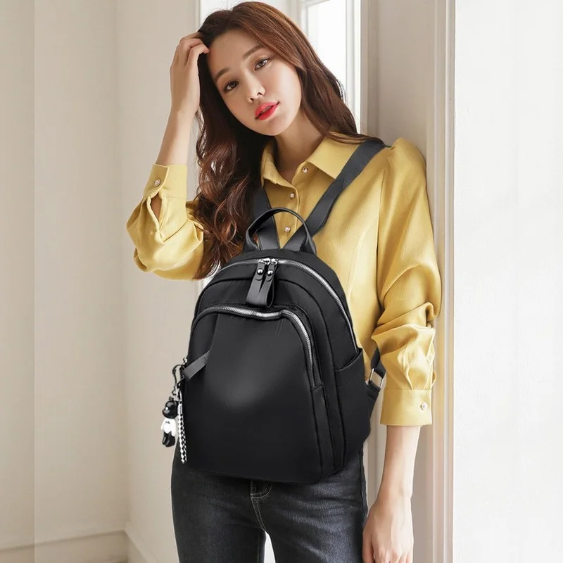 Cute Black Backpack for Women Korean Style Mini Pendant Backpacks Fashion Waterproof Oxford Travel Bag Mochilas Para Mujer
Cute Black Backpack for Women Korean Style Mini Pendant Backpacks Fashion Waterproof Oxford Travel Bag Mochilas Para Mujer