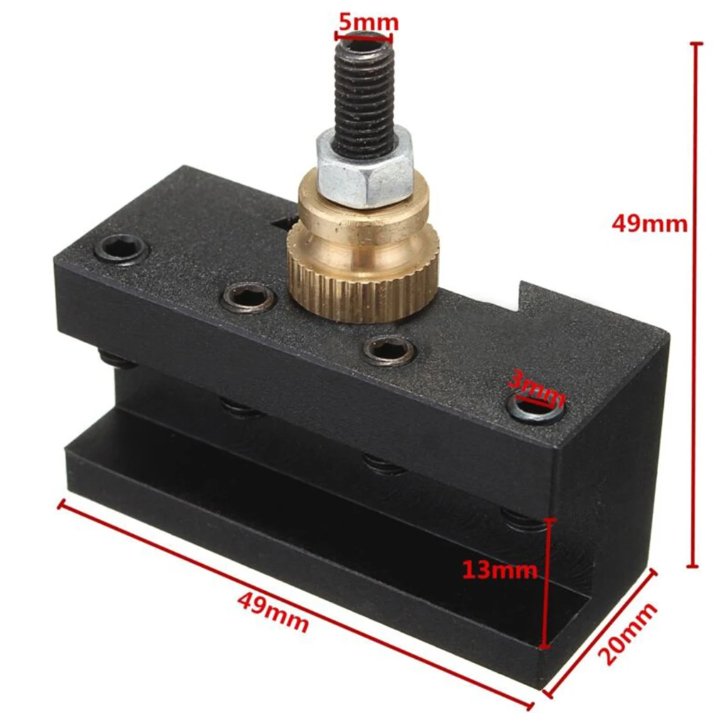 1/4- 1/2 Mini Lathe Quick Change Post Facing Milling Turning-Tool Holder Aluminum Alloy Cylindrical Tool Holder 49*49*20mm
1/4- 1/2 Mini Lathe Quick Change Post Facing Milling Turning-Tool Holder Aluminum Alloy Cylindrical Tool Holder 49*49*20mm
