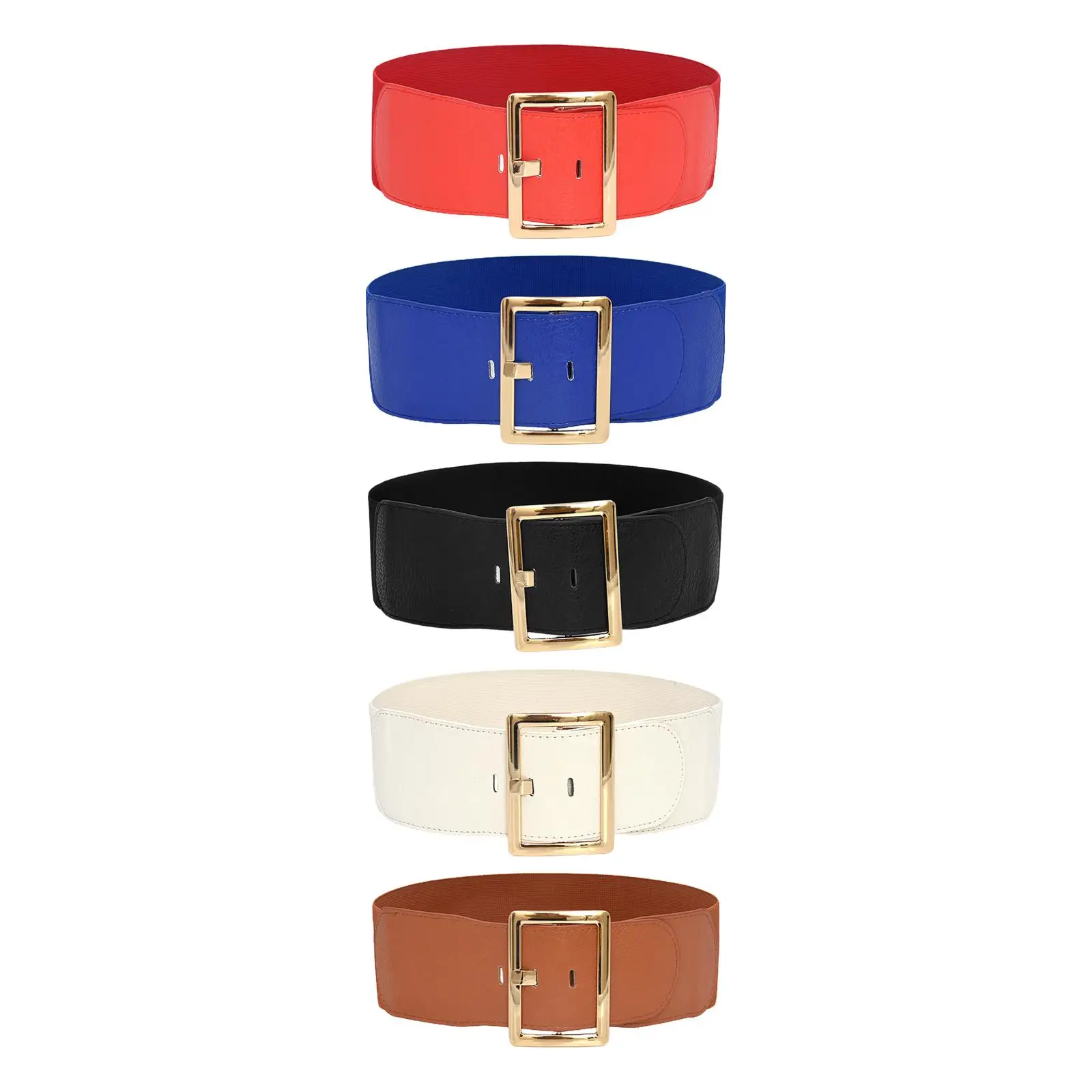Women's Stretch Belt Retro Style Wide Elastic Belt PU Leather Cinch Waistband Cinch Belt Women Wide Waist Belt for Dress Coat
Women's Stretch Belt Retro Style Wide Elastic Belt PU Leather Cinch Waistband Cinch Belt Women Wide Waist Belt for Dress Coat