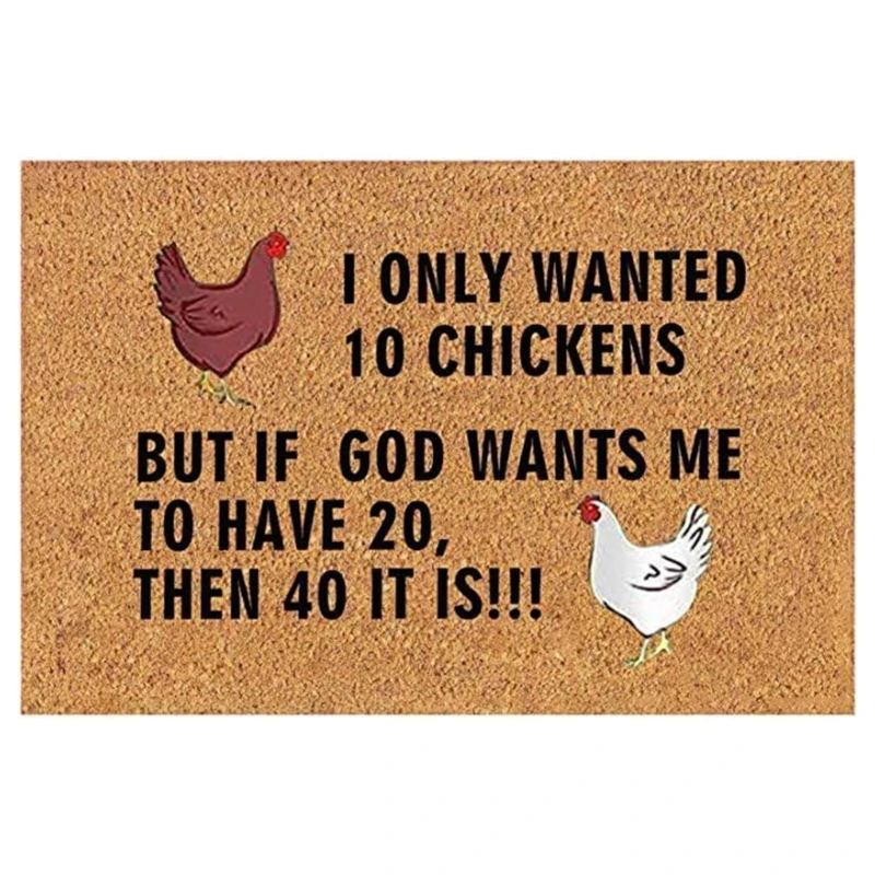 Door Mat Funny Chicken Welcome Doormats for Front Door Entryway Indoor Outdoor Entrance Foot Mat Rugs Home Decorations
Door Mat Funny Chicken Welcome Doormats for Front Door Entryway Indoor Outdoor Entrance Foot Mat Rugs Home Decorations