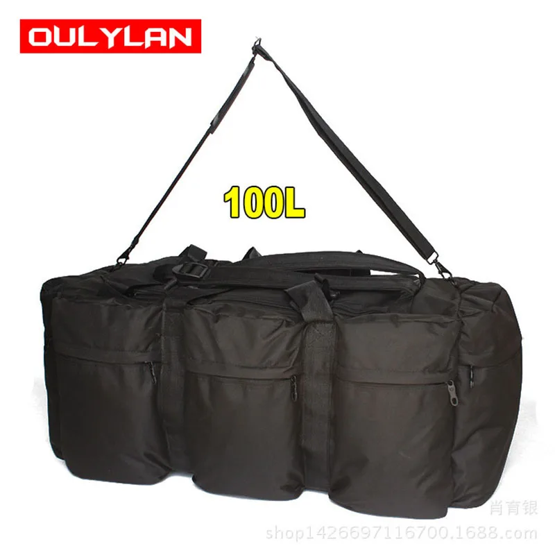 Large Luggage Bag 100L Military Tactical Backpack Men Outdoor Travel Bag Multifunctional Handbag Sports Camping Tent Storage Bag
Large Luggage Bag 100L Military Tactical Backpack Men Outdoor Travel Bag Multifunctional Handbag Sports Camping Tent Storage Bag
