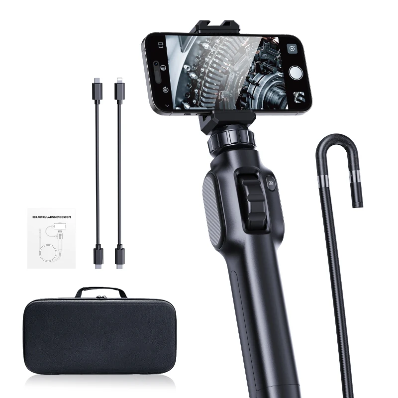 New Model S43-OTG 360 Steering 7.9mm Diameter 3 Meters Industrial Endoscope For Car Inspection Home Sewer Inspection
New Model S43-OTG 360 Steering 7.9mm Diameter 3 Meters Industrial Endoscope For Car Inspection Home Sewer Inspection