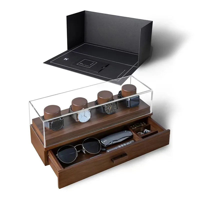 Walnut Wood Watch Storage Boxes Portable Sunglasses Display Shelf Box Multifunctional Jewelry Watches Organizer Accessories
Walnut Wood Watch Storage Boxes Portable Sunglasses Display Shelf Box Multifunctional Jewelry Watches Organizer Accessories