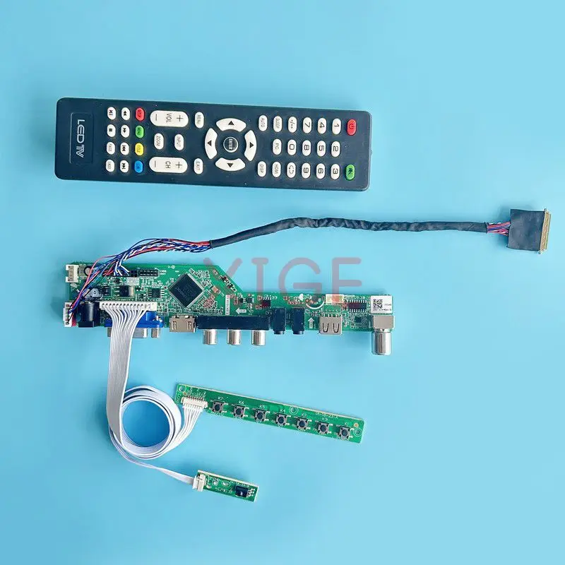 LCD Driver Controller Board Fit CLAA140WB11A HSD140PHW1 Kit DIY TV Analog Laptop Matrix LVDS 40-Pin 1366*768 14" USB+AV+HDMI+VGA
LCD Driver Controller Board Fit CLAA140WB11A HSD140PHW1 Kit DIY TV Analog Laptop Matrix LVDS 40-Pin 1366*768 14" USB+AV+HDMI+VGA