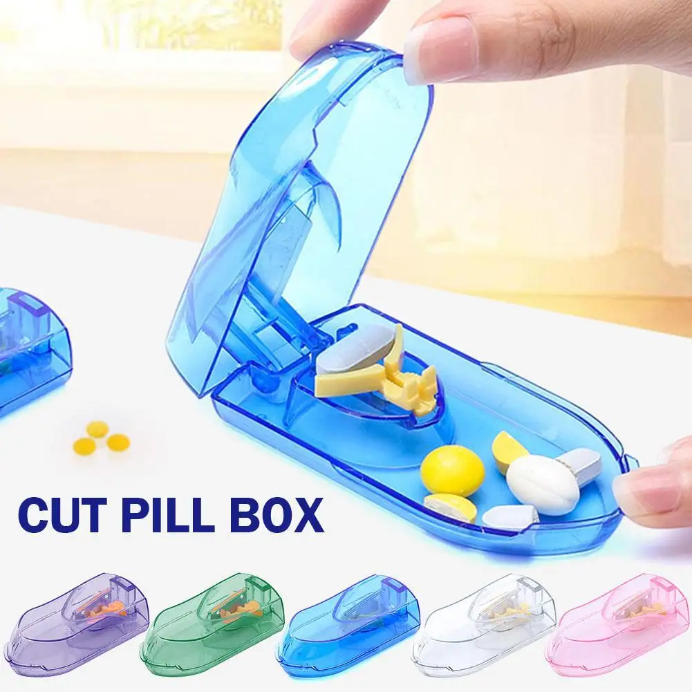 

Portable Medicine Tablet Cutter Pill Storage Box Splitter Drugs Tablet Divider Storage Case Pill Medicine Case Health Care