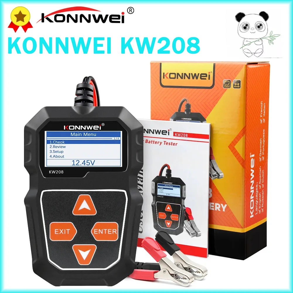 Анализатор аккумулятора KONNWEI KW208, 12 Вольт, инструмент для измерения аккумулятора автомобиля, тестер аккумуляторной батареи 12 В 100 до 2000CCA, тестер заряжаемой схемы запуска BM550
Анализатор аккумулятора KONNWEI KW208, 12 Вольт, инструмент для измерения аккумулятора автомобиля, тестер аккумуляторной батареи 12 В 100 до 2000CCA, тестер заряжаемой схемы запуска BM550