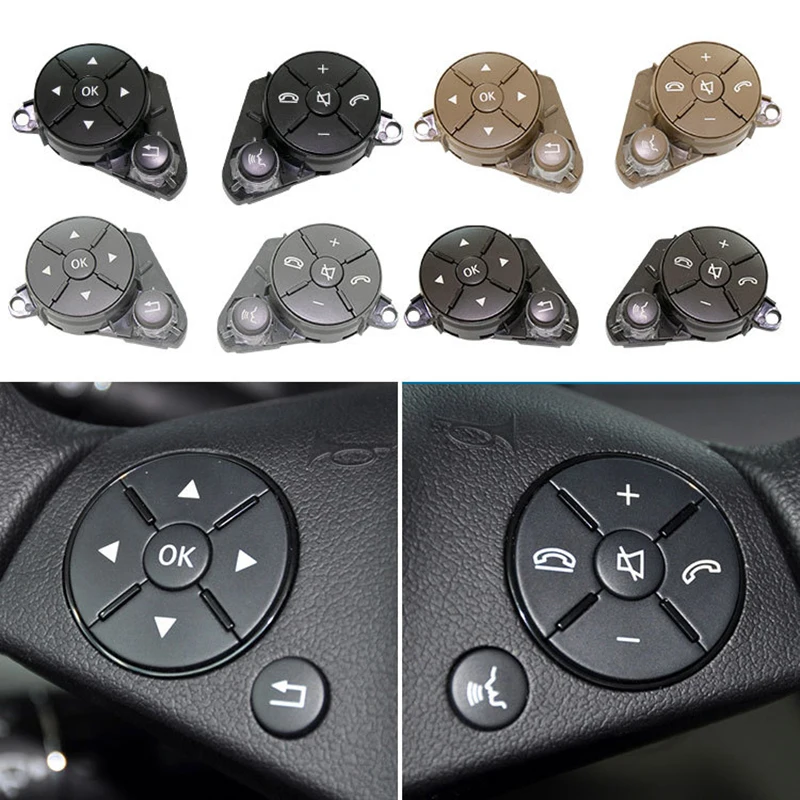 Left Right Car Steering Wheel Switch Button Audio Control Buttons Mobile Phone for Benz W204 X204 W212 2008-2015
Left Right Car Steering Wheel Switch Button Audio Control Buttons Mobile Phone for Benz W204 X204 W212 2008-2015