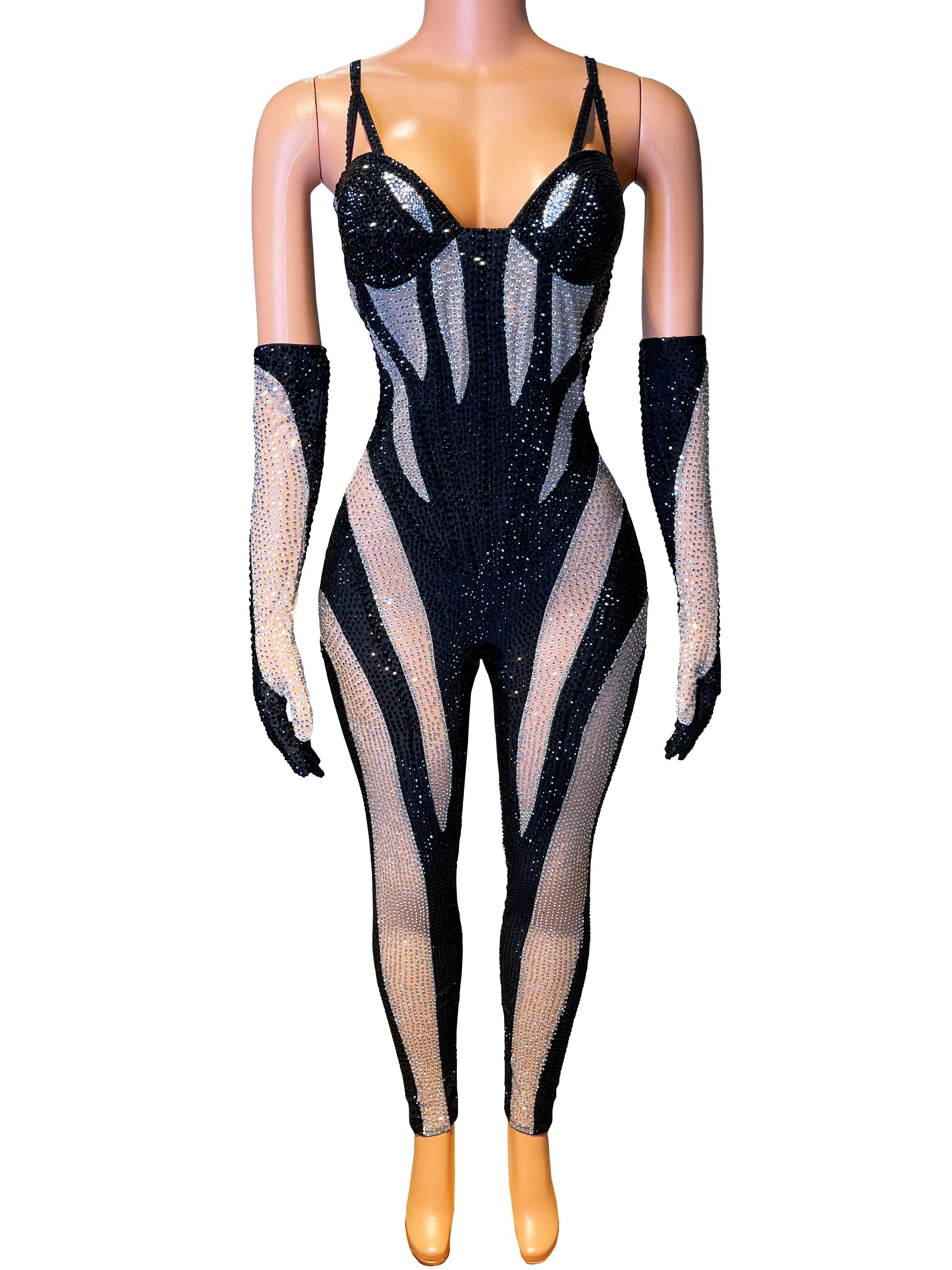 Folk Dance Singer Party Show Black Silver Rhinestones Outfit Transparent Birthday Bodysuit Luxury Women club jumpsuit
Folk Dance Singer Party Show Black Silver Rhinestones Outfit Transparent Birthday Bodysuit Luxury Women club jumpsuit
