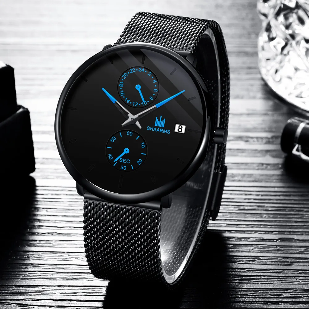 Fashion Quartz Watch For Men Luxury Stainless Steel Mesh Strap Classic Business Calendar Watches Mens Gifts Relogio Masculino
Fashion Quartz Watch For Men Luxury Stainless Steel Mesh Strap Classic Business Calendar Watches Mens Gifts Relogio Masculino