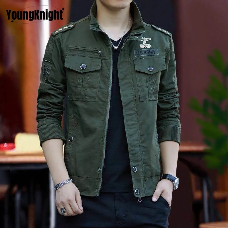 Men's pure cotton jacket coat autumn and winter new trend middle-aged and young people's outdoor cowboy military windbreaker
Men's pure cotton jacket coat autumn and winter new trend middle-aged and young people's outdoor cowboy military windbreaker