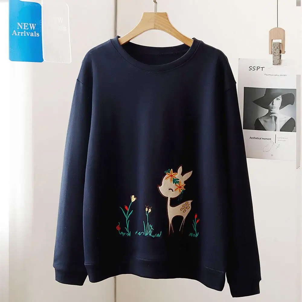 DIMANAF 2024 New Spring Plus Size Women Solid Print Full Sleeve Loose Casual O-Neck Basic Tops T-Shirt New Pullover
DIMANAF 2024 New Spring Plus Size Women Solid Print Full Sleeve Loose Casual O-Neck Basic Tops T-Shirt New Pullover