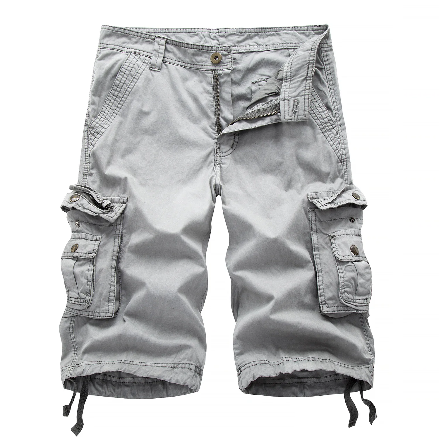 

Summer Mens Casual cargo Shorts Pockets Beach shorts Fifth Pants Plus Size Short Pants 2024 Hot