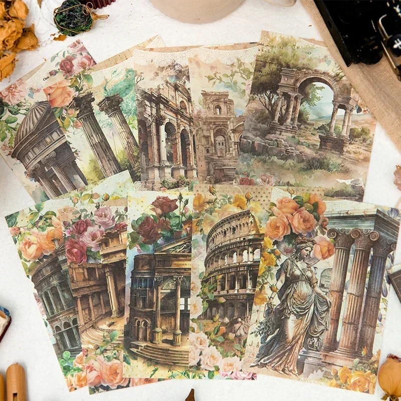 30Sheets Memo Pad Breeze Layout Rome Materials Notebooks Decorative Writing Notebooks Supplies Cut Scrapbook 105*145MM
30Sheets Memo Pad Breeze Layout Rome Materials Notebooks Decorative Writing Notebooks Supplies Cut Scrapbook 105*145MM
